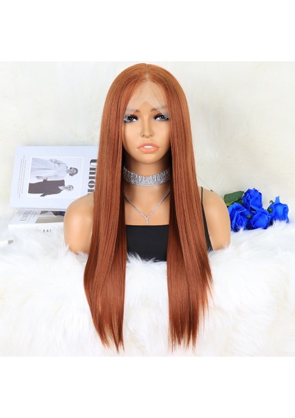 Açık Bakır / Kahve Tül Peruk