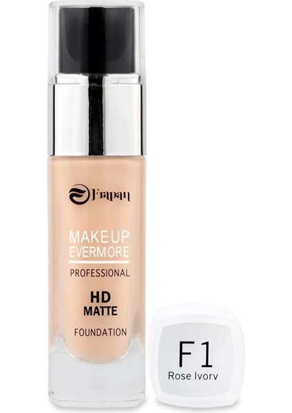 Professional Hd Matte Fondöten F1 Rose Ivory