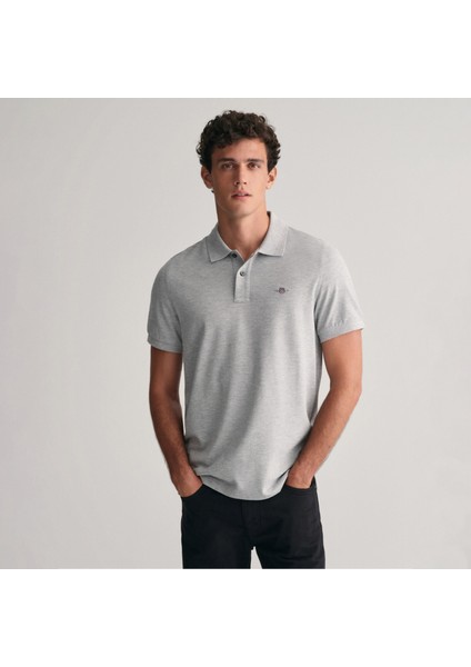 Erkek Gri Regular Fit Polo