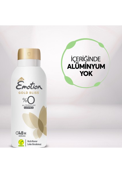 Gold Bliss Kadın Deodorant 4X90 ml Seyahat Boy fırsatları