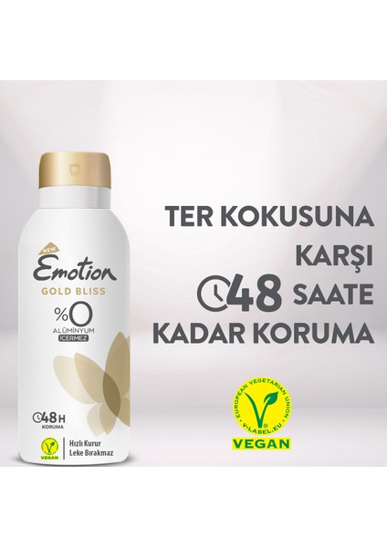 Gold Bliss Kadın Deodorant 4X90 ml Seyahat Boy indirimleri