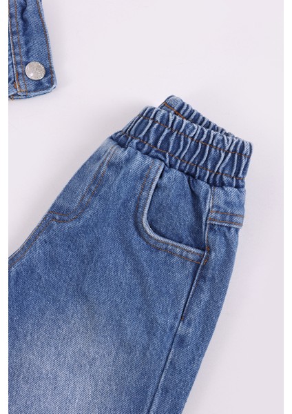 Erkek Çocuk Kot Ceket 3'lü Takım modelleri