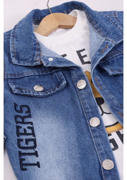 Erkek Çocuk Kot Ceket 3'lü Takım indirimleri