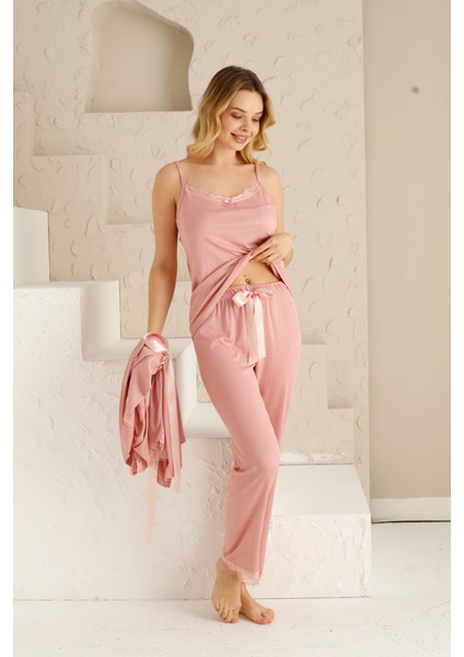 Sabahlıklı Dantel Detaylı Pegasus Kadın Pijama Takımı-Çeyizlik Takım- Geniş Beden Aralığı fiyatları