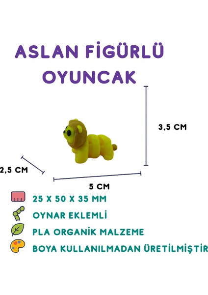 Aslan Figür -Minyatür Oyuncak