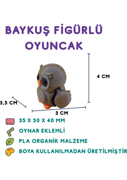 Baykuş Figür - Minyatür Oyuncak