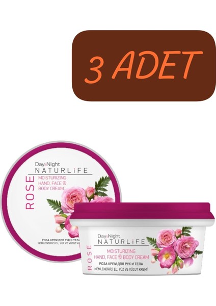 Celenoir Day & Night El ve Vücut Kremi | Gül Özlü Günlük Bakım | 50ML x 3 Adet