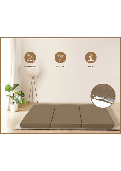 Canvas Kil Fermuarlı Katlanabilir Yer Yatağı Yer Minderi 6cm fırsatları