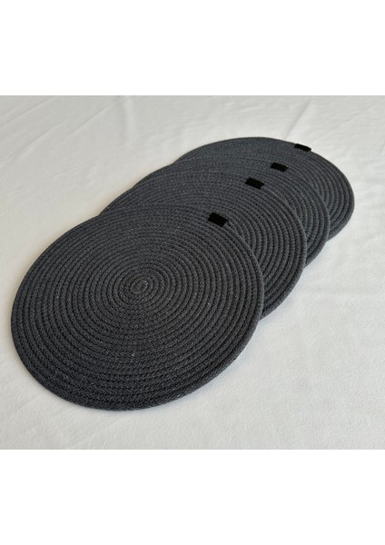 Yuvarlak Supla Antrasit 33CM 4lü