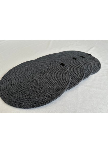 Yuvarlak Supla Antrasit 33CM 4lü modelleri