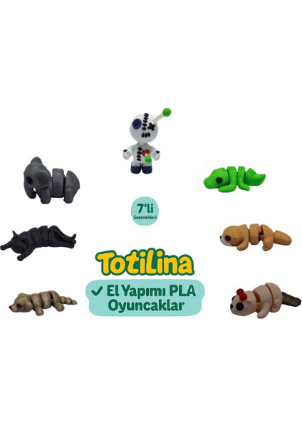 7'li Set (Voodoo Timsah Su Samuru Köpek Kedi Fil…)