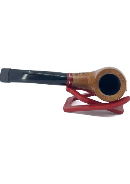 Bent Apple Briar (Gül Kökü) 9 mm Filtreli El Yapımı Pipo - 2643 modelleri