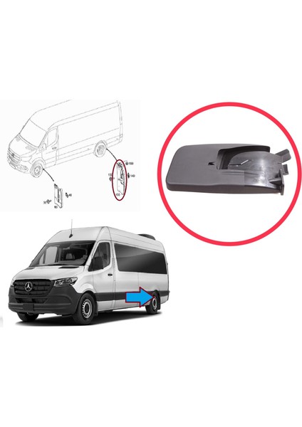 Mercedes Sprinter 907 910 Vw Crafter Sy Sz 2017-ON Için Arka Sol Tekerlek Çamurluk Paçalık modelleri
