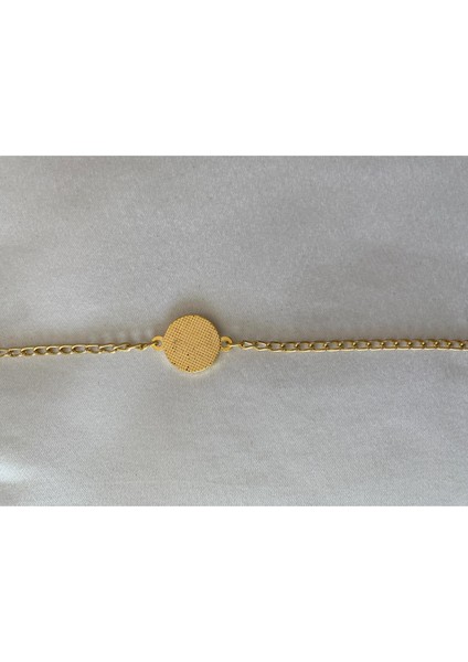 I Harfli Kalın Zincirli Bileklik Altın Renk modelleri