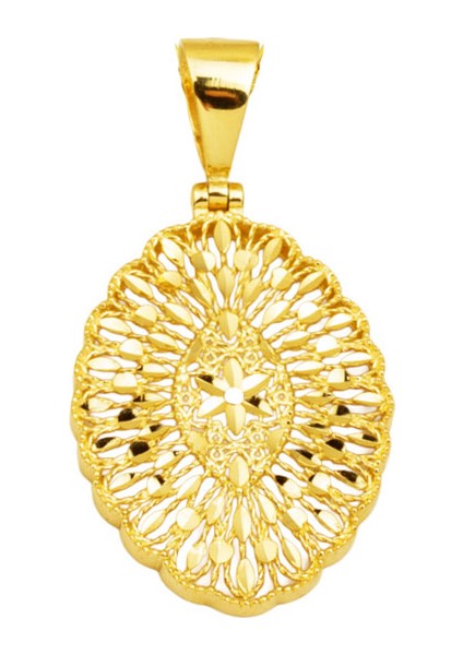 Yaşam Çiçeği 14 Ayar Altın Kolye Ucu