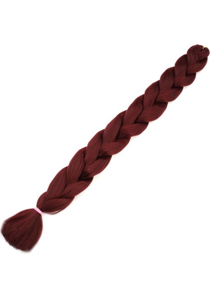 Afrika Örgüsü Ve Rasta İçin Sentetik Saç / Koyu Kızıl