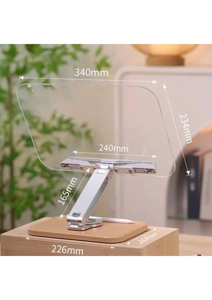 Profesyonel Kitap Okuma Tutucu Şeffaf Ders Çalışma Sunum Standı iPad ile Uyumlu Çizim Kitap Okuma Katlanabilir Ahşap Tabanlı Ayarlanabilir Tutucu fırsatları