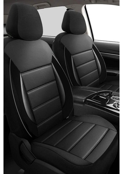 Sport Deri Koltuk Kılıfı Takımı Siyah