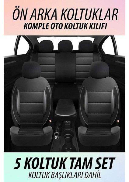Sport Deri Koltuk Kılıfı Takımı Siyah fiyatları