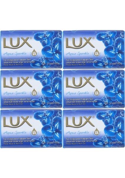 Sabun 80GR Aqua Sparkle (Su Gibi Işıltı) (6 Lı Set)