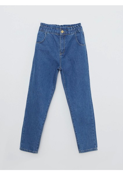Lcw Kids Indigo Pamuklu Basic Kız Çocuk Jean Pantolon