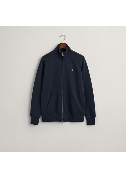 Erkek Lacivert Regular Fit Fermuarlı Sweatshirt indirimleri