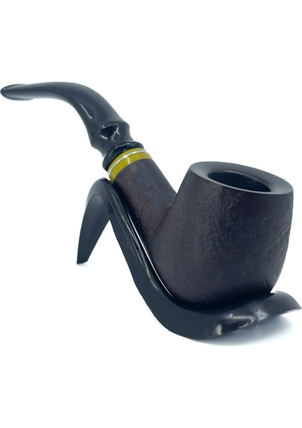 Bent Apple Briar (Gül Kökü) 9 mm Filtreli El Yapımı Pipo - 2641 fırsatları