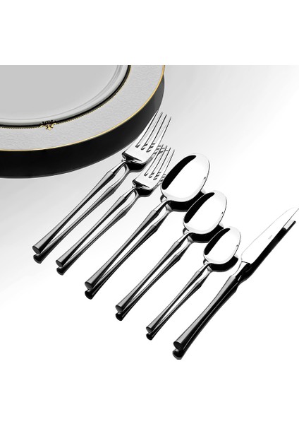 Marbella Saten 12 Kişilik 72 Parça Kutulu Çatal Kaşık Bıçak Takımı fiyatları