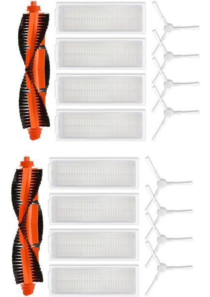 18PCS Xiaomi Robot Vakum S10 Xiaomi Robot Vakum S12 B106GL Ana Yan Fırça Hepa Filtresi (Yurt Dışından)