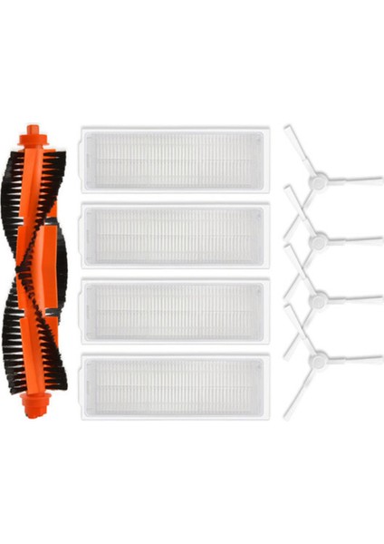 18PCS Xiaomi Robot Vakum S10 Xiaomi Robot Vakum S12 B106GL Ana Yan Fırça Hepa Filtresi (Yurt Dışından) fiyatları