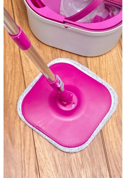 Çift Kovalı Otomatik Mop Temizlik Seti | Temiz & Kirli Su Ayrışmalı, Kendini Sıkan Mikrofiber Paspas fırsatları