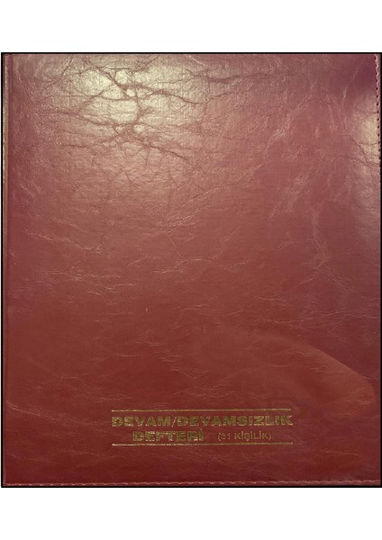 Devam / Devamsızlık Defteri (31 Kişilik)