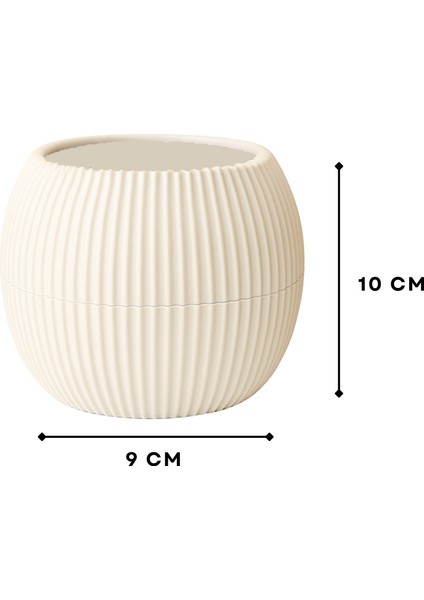 Mini Krem Yuvarlak Saksı 242207 modelleri