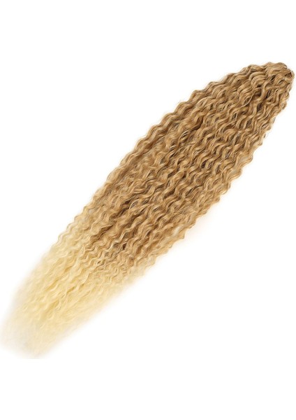 Brazilian Afro Dalgası Saç / Karamel / Platin Ombreli