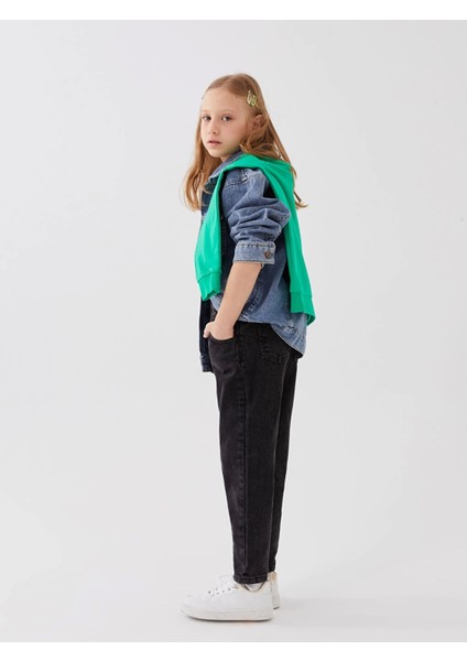 Lcw Kids Siyah Paperbag Kız Çocuk Jean Pantolon fiyatları