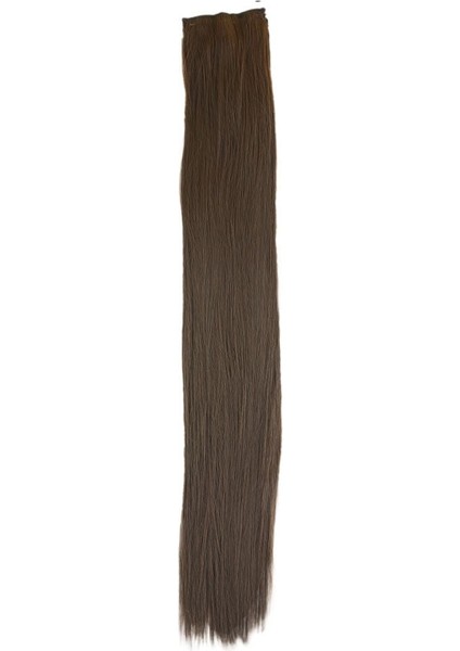 Fiber Sentetik Düz 8 Parça Çıt Çıt / Açık Kahve