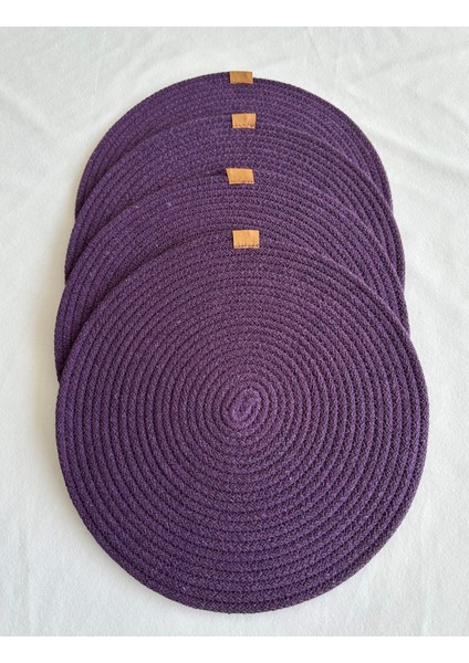 Yuvarlak Supla Mor 33CM 4lü modelleri