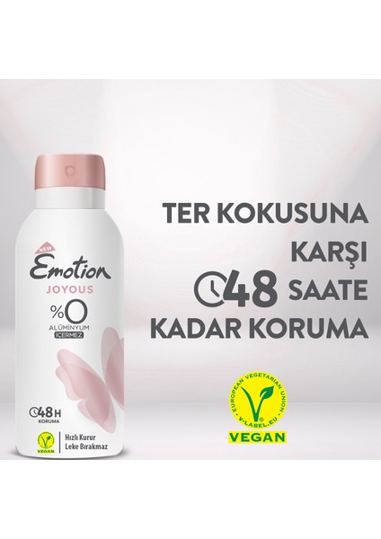Joyous Kadın Deodorant 4 x 90 ml Seyahat Boy fırsatları