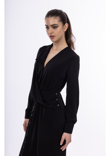 Tek Yakalı Allerli Elbise modelleri