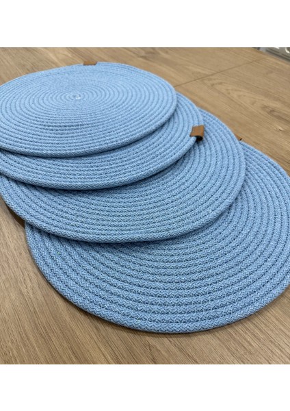 Yuvarlak Supla Açık Mavi 33CM 4lü modelleri