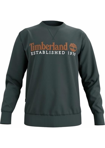 Established 1973 Embroidered Logo Crew N Sweatshirt - TB0A2FEQ3171