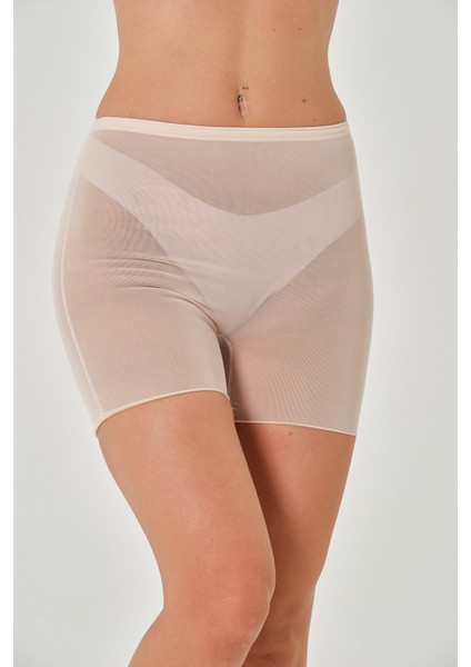 Fasano Model Hava Alan Yüksek Bel Transparan Şort Korse