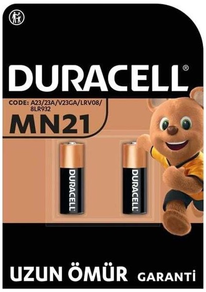 Duracell 23A Lityum MN21 Alarm Pili (2li Paket) fiyatları