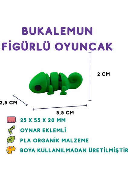 Bukalemun Figür - Minyatür Oyuncak