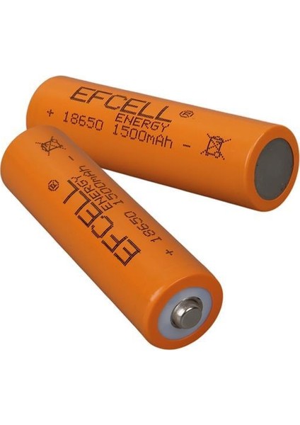 Efcell 3.7 Volt 1500 Mah Şarj Edilebilir Li-Ion 18650 Başlıklı Pil fiyatları