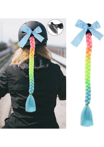 Motosiklet Kaskı Simli Örgülü At Kuyruğu / Acm05s