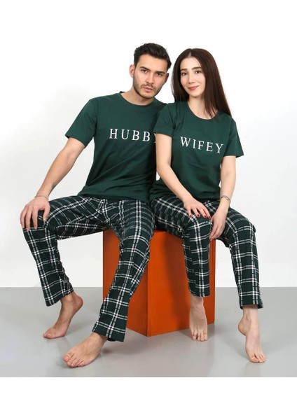 Nisanca Kısa Kollu Pamuk Kadın Pijama Takımı- Sevgili Pijaması- Tek Adet