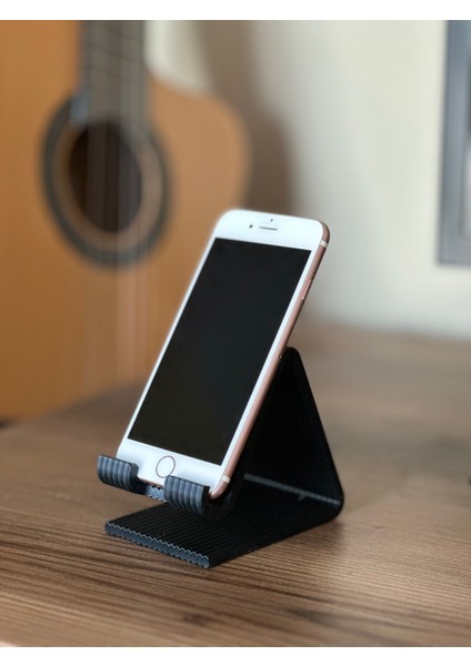 Şık Modern Masaüstü Tablet ve Telefon Standı - Siyah modelleri