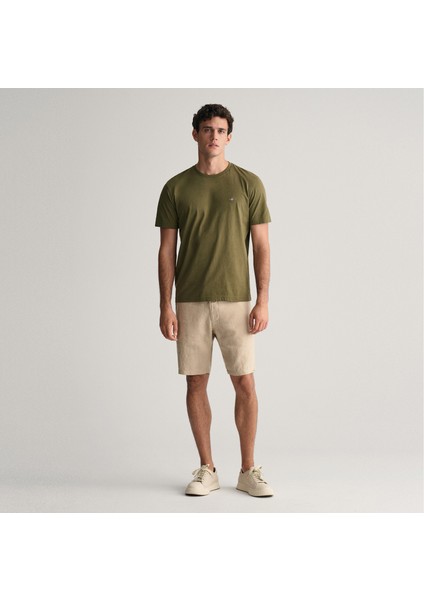 Erkek Yeşil Regular Fit Bisiklet Yaka T-Shirt fiyatları