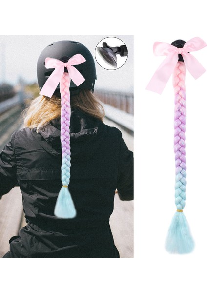 Motosiklet Kaskı Simli Örgülü At Kuyruğu / Acm25s